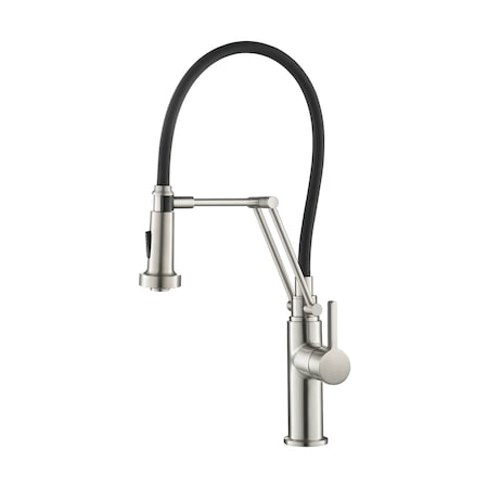 Kibi Engel Single Handle Pull Down Kitchen Faucet KKF2014BN